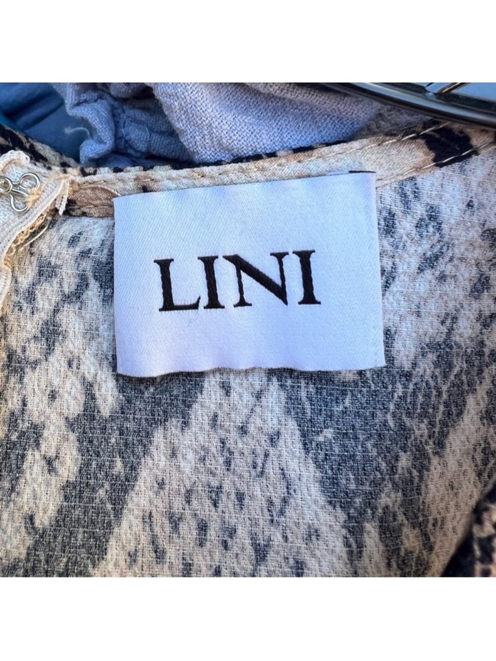 Lini stella snake print long sleeve jumpsuit - Picture 4 of 5